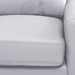 Chito Leather 2-Piece Sectional with Left Facing Chaise - Silver Grey