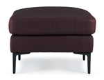 Chito Leather Ottoman - Mocha