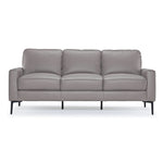 Chito Leather Sofa - Cloud Grey