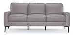 Chito Leather Sofa - Cloud Grey