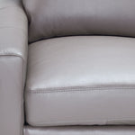 Chito Leather Sofa - Cloud Grey