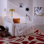 Ciara Fur Accent Chair - White