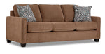 City Sofa and Loveseat Set - Brown
