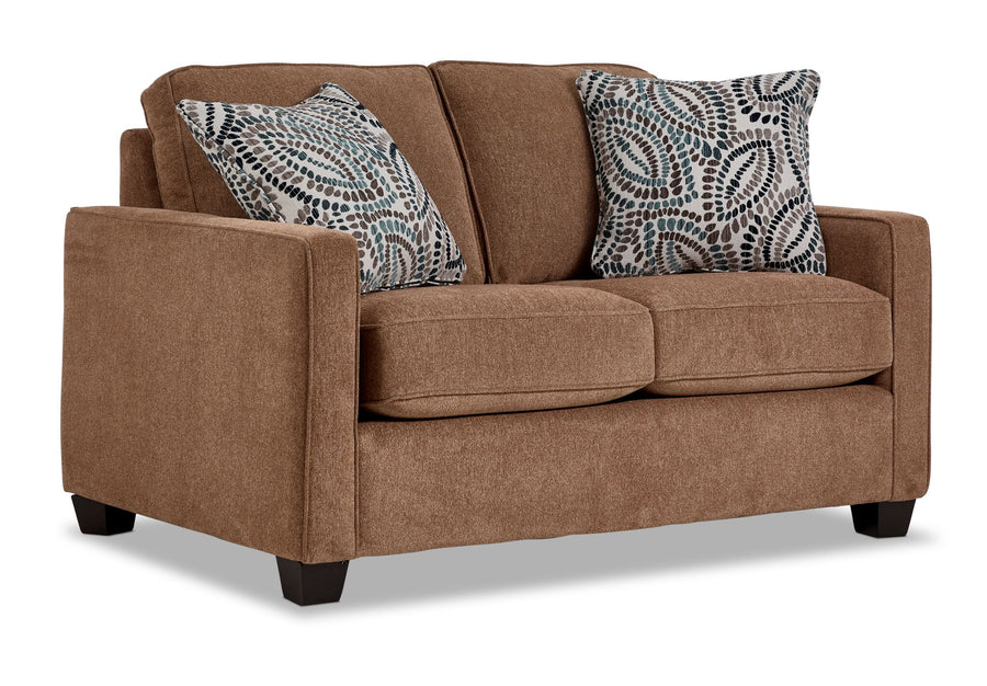 City Loveseat - Brown