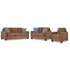 City Ens. Sofa, causeuse et fauteuil – brun