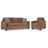 City Ens. Sofa et fauteuil – brun