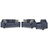 City Ens. Sofa, causeuse et fauteuil – bleu