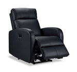 Cole Leather Power Recliner - Black
