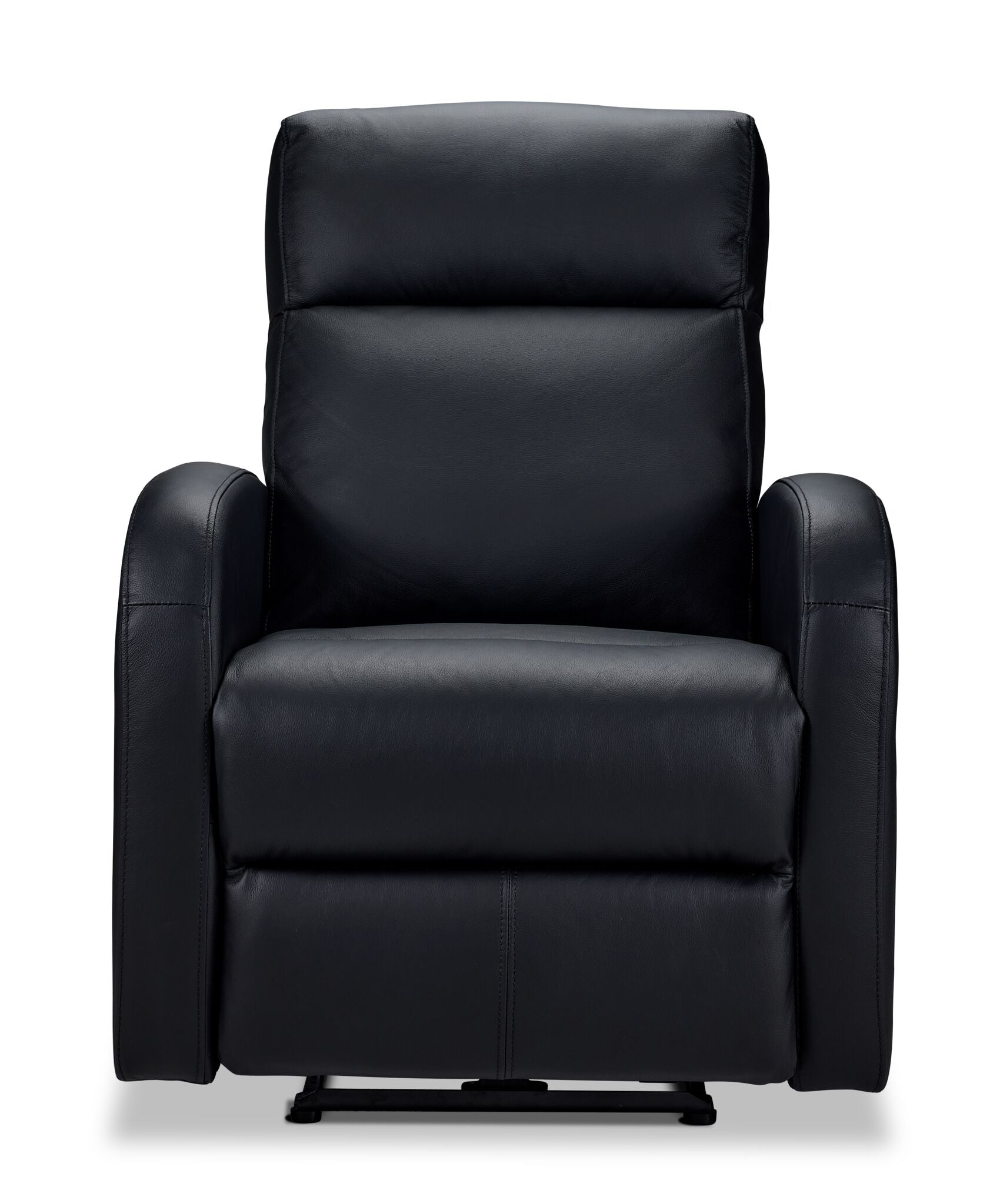 Cole Leather Power Recliner - Black