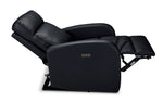 Cole Leather Power Recliner - Black
