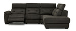 Colorado 4-Piece Power Reclining Sectional with Right-Facing Chaise - Graphite
