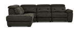 Colorado 4-Piece Power Reclining Sectional with Left-Facing Chaise - Graphite