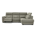 Colorado 4-Piece Sectional with Right-Facing Chaise - Silver