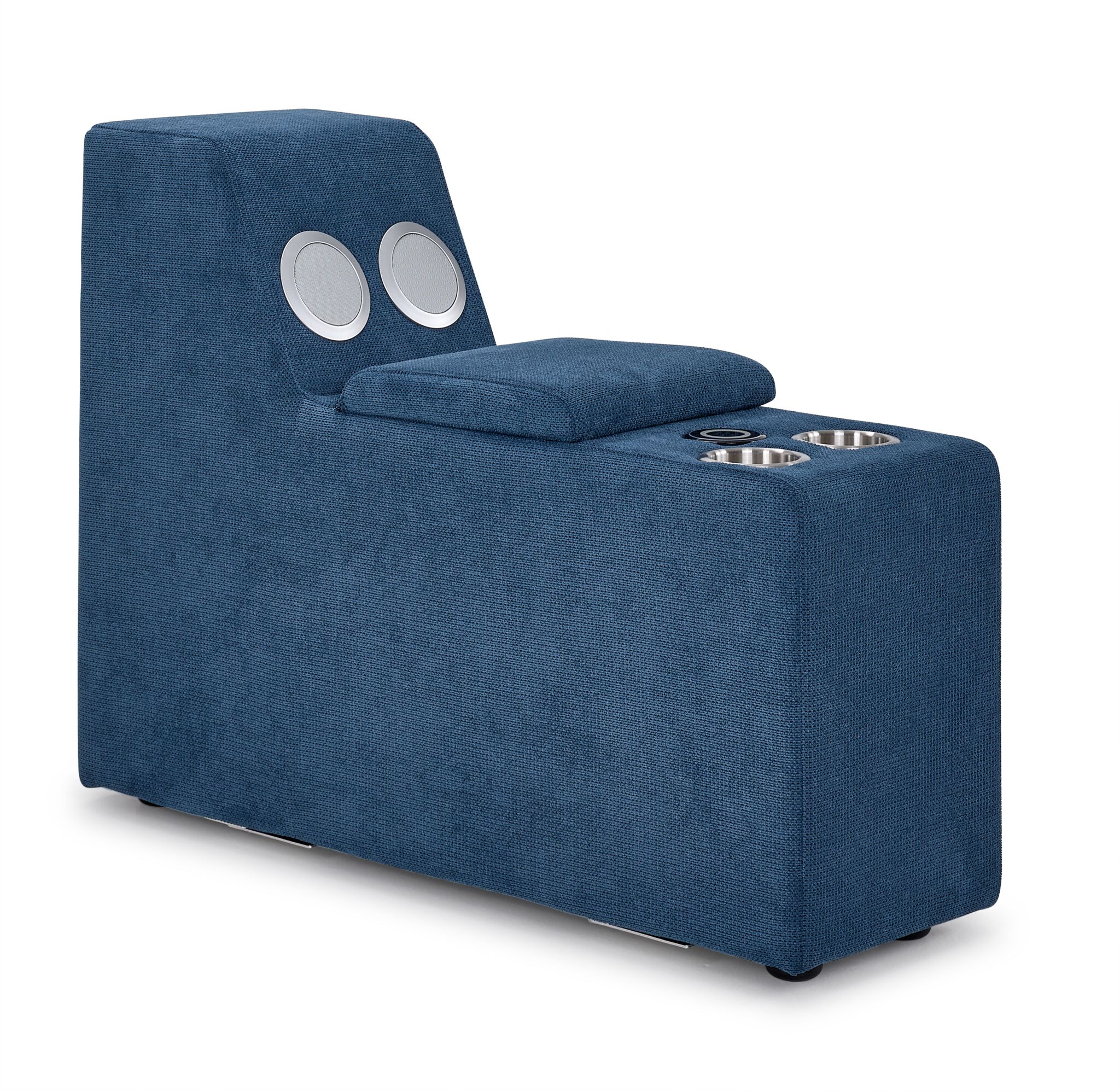 Feeling Connected - Connex 3-Piece Modular Chair with Storage Console - Blue