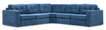 Feeling Connected - Connex 5-Piece Modular Sectional - Blue