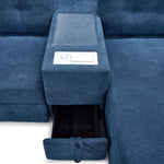 Feeling Connected - Connex 6-Piece Modular Sectional with Drawer Console - Blue