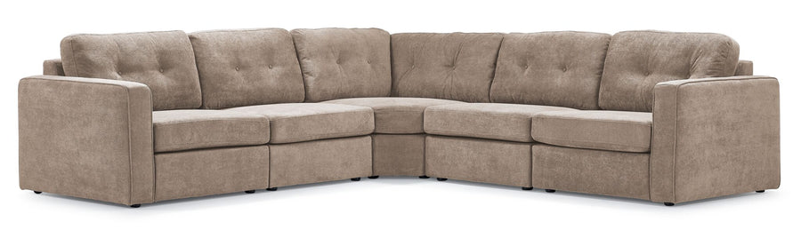 Feeling Connected - Connex 5-Piece Modular Sectional - Beige