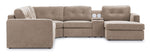Feeling Connected - Connex 6-Piece Modular Sectional with Storage Console - Beige