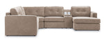 Feeling Connected - Connex 6-Piece Modular Sectional with Storage Console - Beige