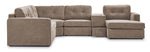 Feeling Connected - Connex 6-Piece Modular Sectional with Drawer Console - Beige