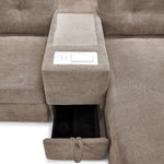 Feeling Connected - Connex 3-Piece Modular Sectional with Chaise and Drawer Console -Beige