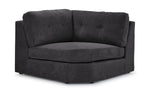 Feeling Connected - Connex 6-Piece Modular Sectional with Drawer Console - Dark Grey