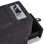 Feeling Connected - Connex 5-Piece Modular Sectional with Consoles - Dark Grey