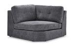 Feeling Connected - Connex 6-Piece Modular Sectional with Storage Console - Light Grey