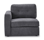 Feeling Connected - Connex 6-Piece Modular Sectional with Storage Console - Light Grey