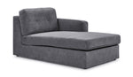 Feeling Connected - Connex 3-Piece Modular Sectional with Chaise and Drawer Console - Light Grey