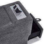 Feeling Connected - Connex 5-Piece Modular Sectional with Consoles - Light Grey