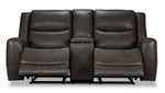 Copley Reclining Loveseat with Console - Slate