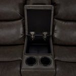 Copley Reclining Loveseat with Console - Slate