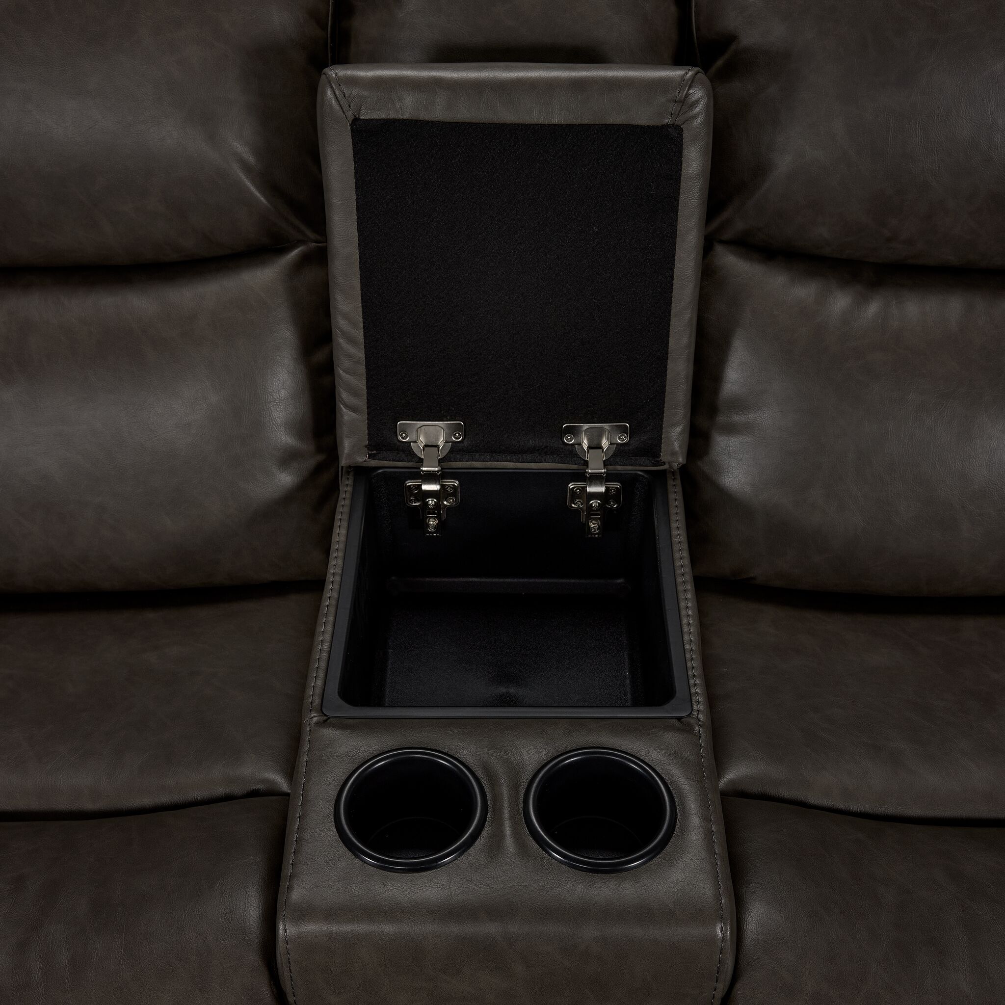 Copley Reclining Loveseat with Console - Slate