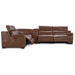 Corsica 6-Piece Power Reclining Sectional - Brown