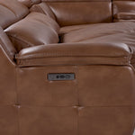 Corsica 6-Piece Dual Power Reclining Sectional - Brown