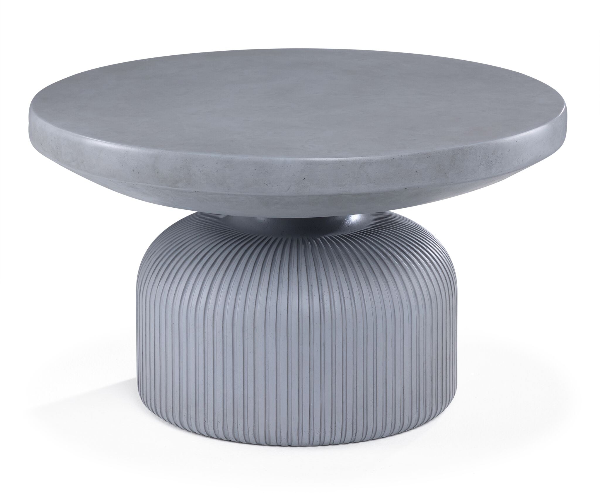 Crete Indoor/Outdoor Concrete Coffee Table - Weathered Grey