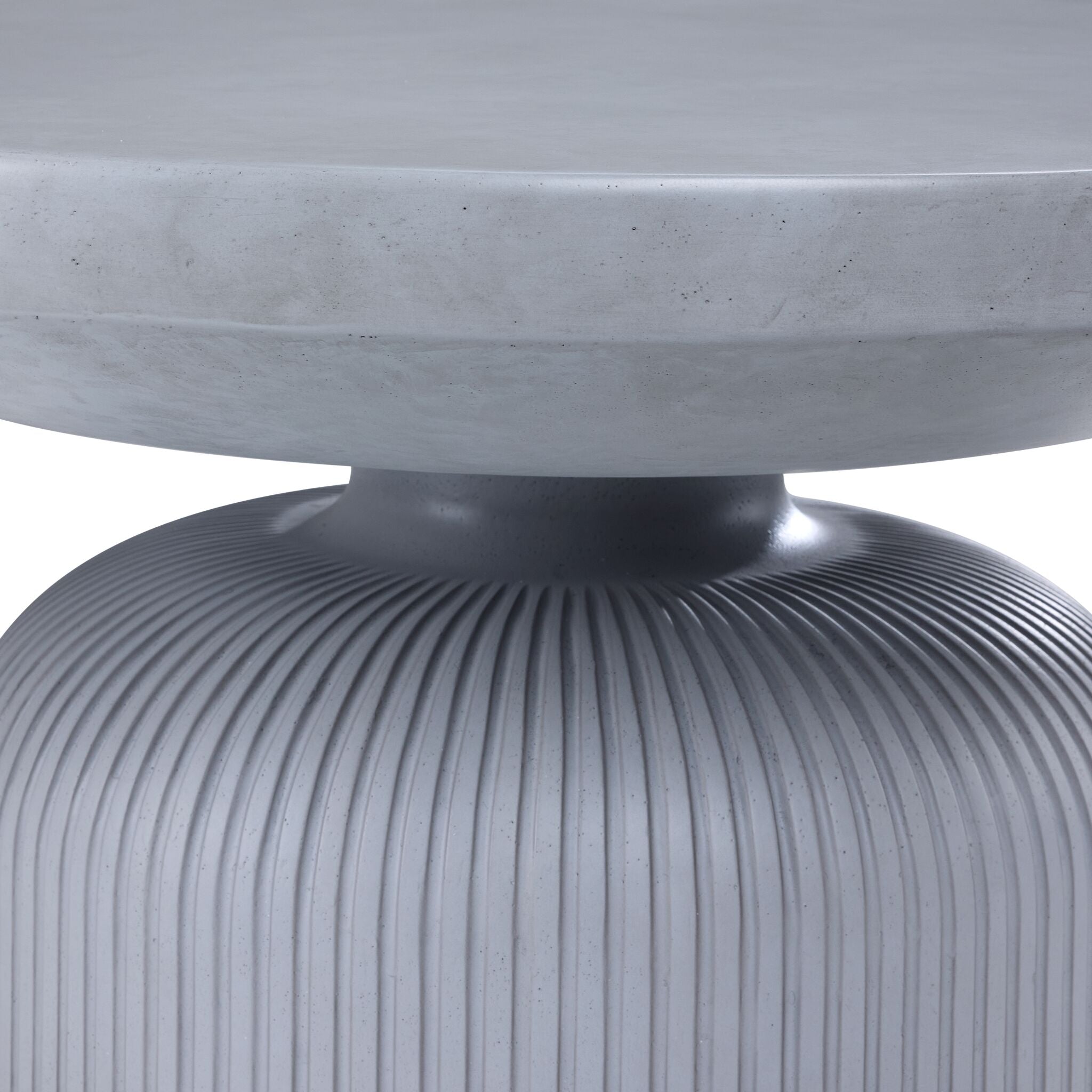 Crete Indoor/Outdoor Concrete Coffee Table - Weathered Grey