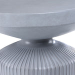 Crete Indoor/Outdoor Concrete End Table - Weathered Grey