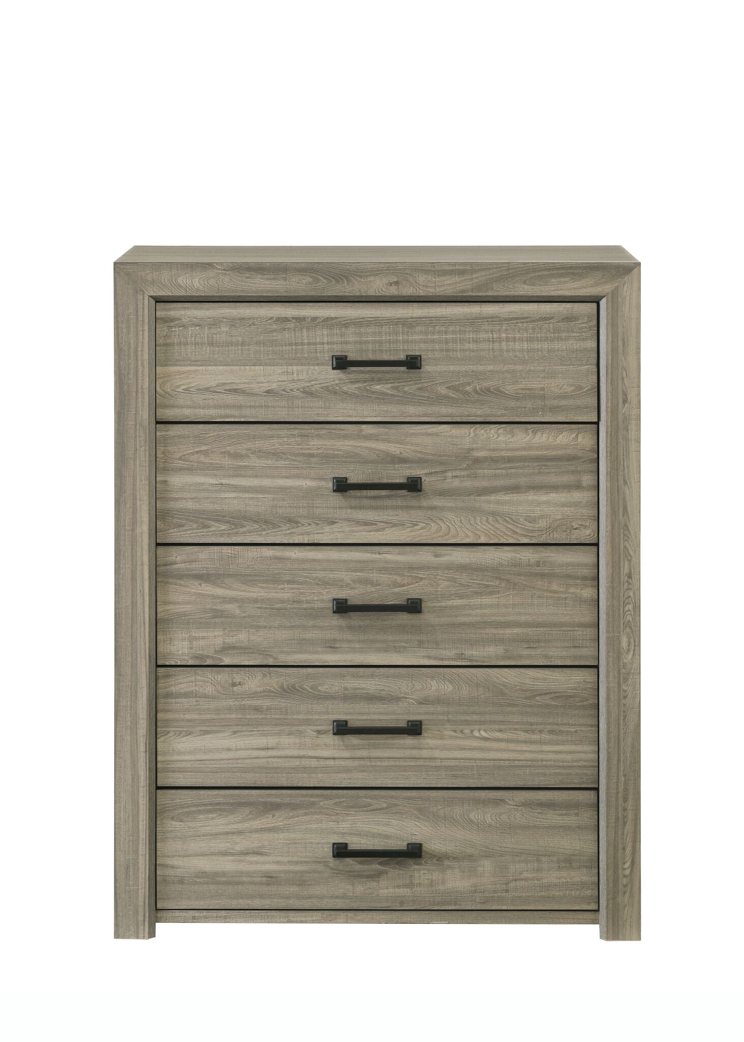 Dario 5-Drawer Dresser Chest - Light Brown, Beige