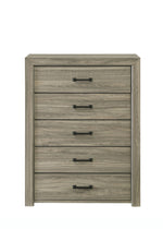 Dario 5-Drawer Dresser Chest - Light Brown, Beige