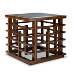 Darwin 26" End Table - Glass, Espresso
