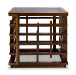 Darwin 26" End Table - Glass, Espresso