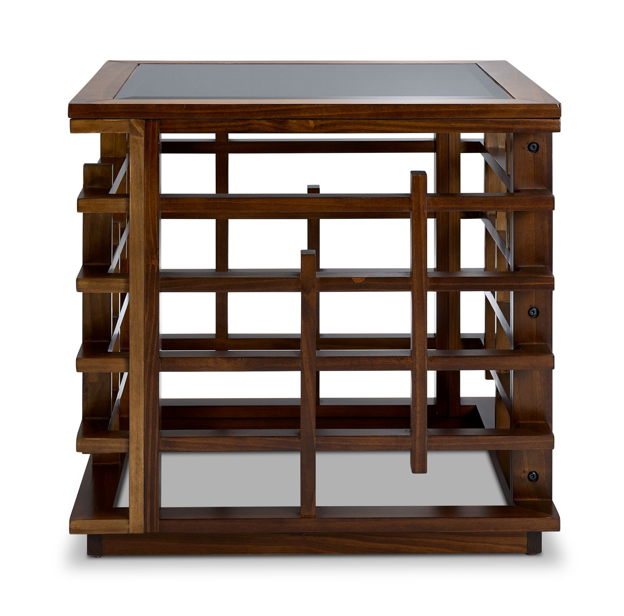 Darwin 26" End Table - Glass, Espresso