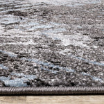 Dawn 5'3" x 7'7" Worn Crosshatch Area Rug - Grey, Blue