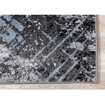 Dawn 5'3" x 7'7" Worn Crosshatch Area Rug - Grey, Blue