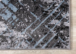 Dawn 5'3" x 7'7" Worn Crosshatch Area Rug - Grey, Blue