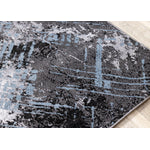 Dawn 5'3" x 7'7" Worn Crosshatch Area Rug - Grey, Blue