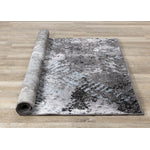 Dawn 5'3" x 7'7" Worn Crosshatch Area Rug - Grey, Blue