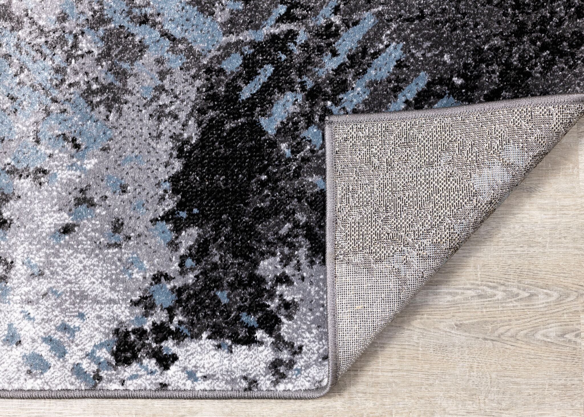 Dawn 5'3" x 7'7" Worn Crosshatch Area Rug - Grey, Blue